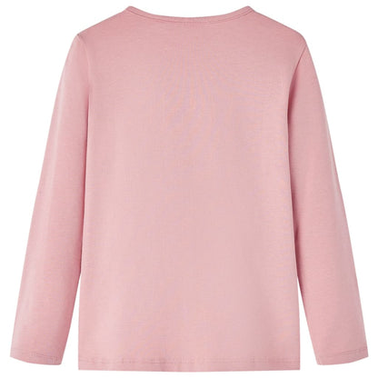 Kinder-Langarmshirt Hellrosa 104