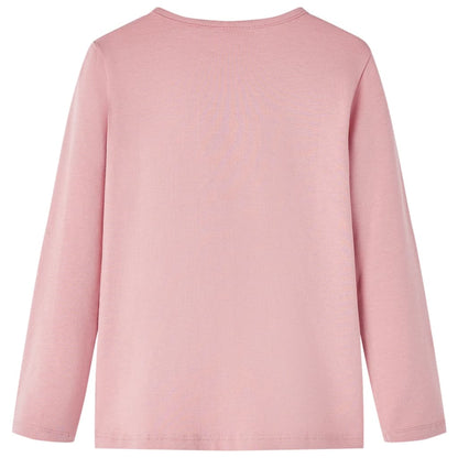 Kinder-Langarmshirt Hellrosa 140