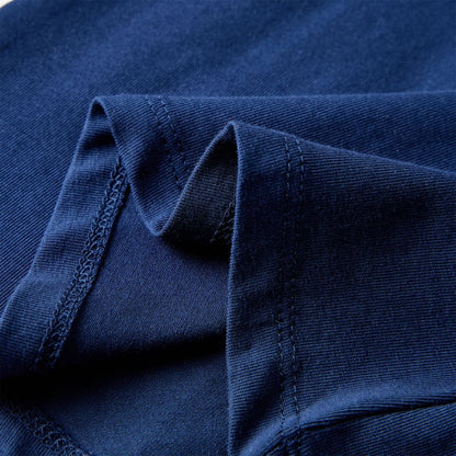 Kinder-Langarmshirt Marineblau 128