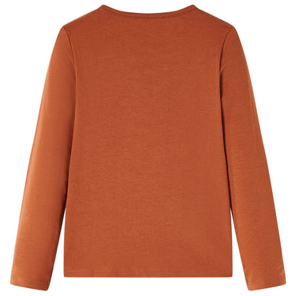 Kinder-Langarmshirt Cognac 104