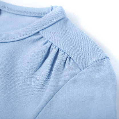 Kinder-Langarmshirt Hellblau 116