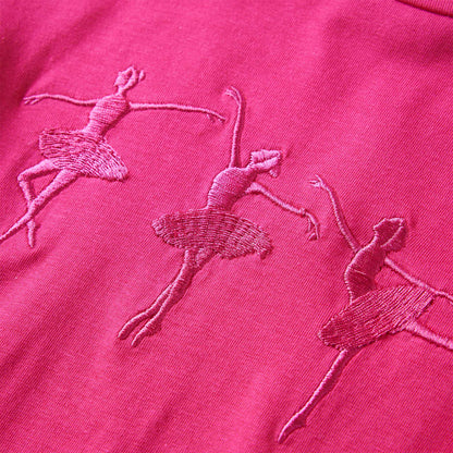 Kinder-Langarmshirt Knallrosa 116