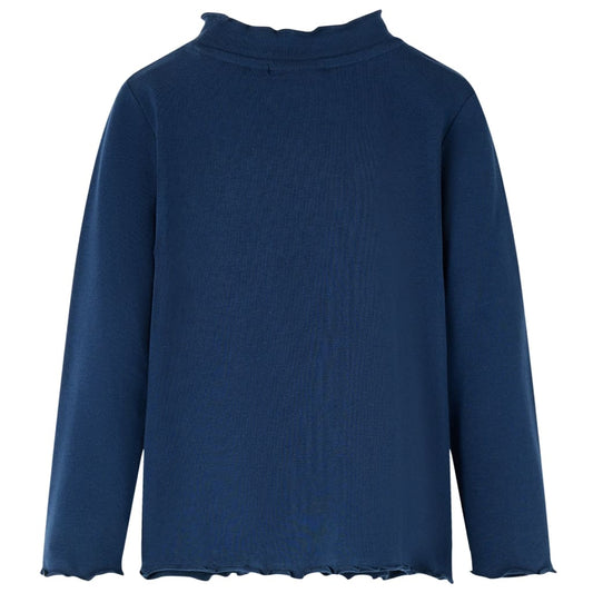 Kinder-Langarmshirt Marineblau 92
