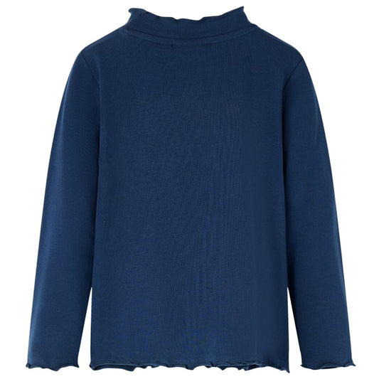 Kinder-Langarmshirt Marineblau 116