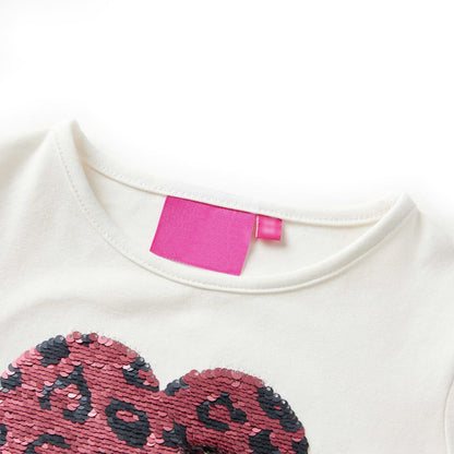 Kinder-Langarmshirt Ecru 92