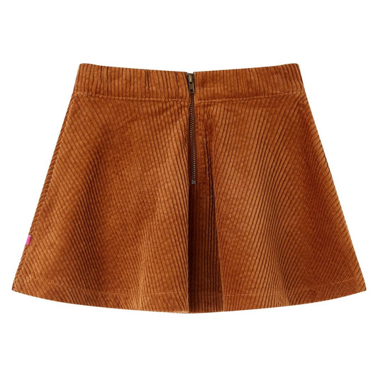 Kinderrock mit Taschen Cord Cognac 104