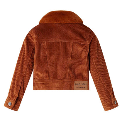 Kinderjacke Cord Cognac 116