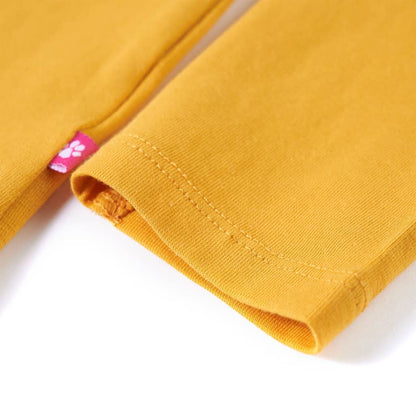 Kinder-Langarmshirt Ocker 128