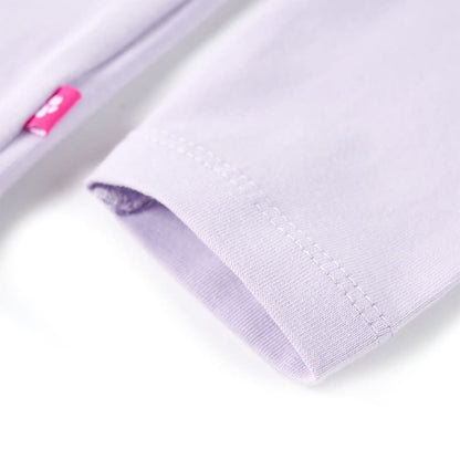 Kinder-Langarmshirt Helllila 140