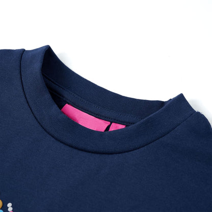 Kinder-Sweatshirt Marineblau 116