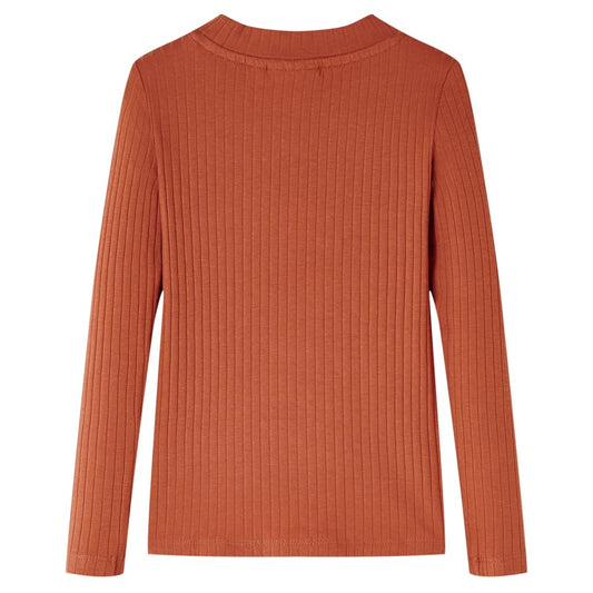 Kinder-Langarmshirt Cognac 104