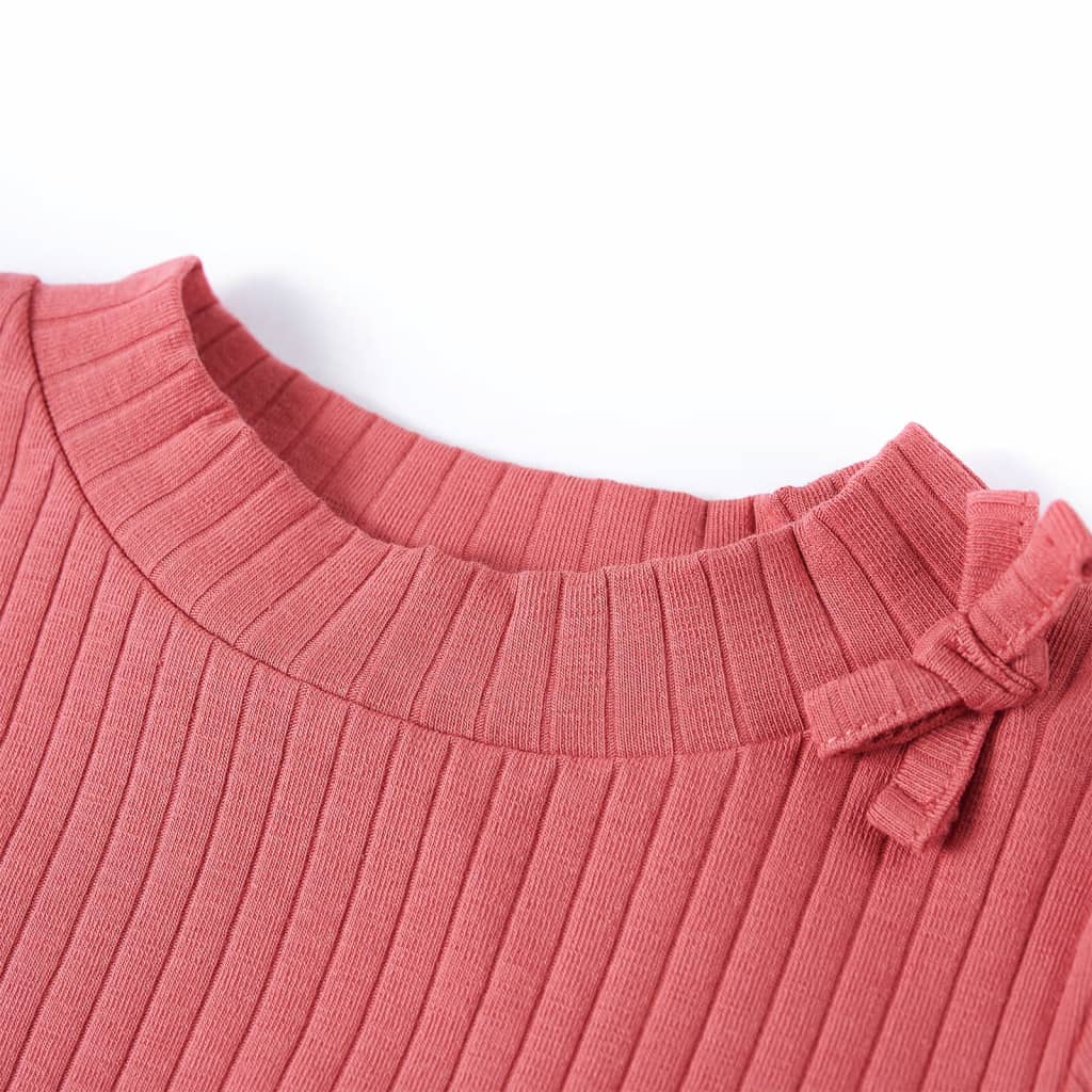Kinder-Langarmshirt Altrosa 116
