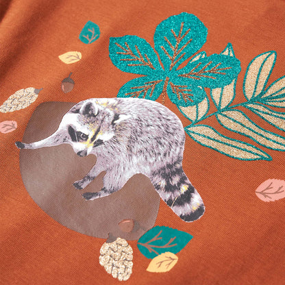 Kinder-Langarmshirt Cognac 128