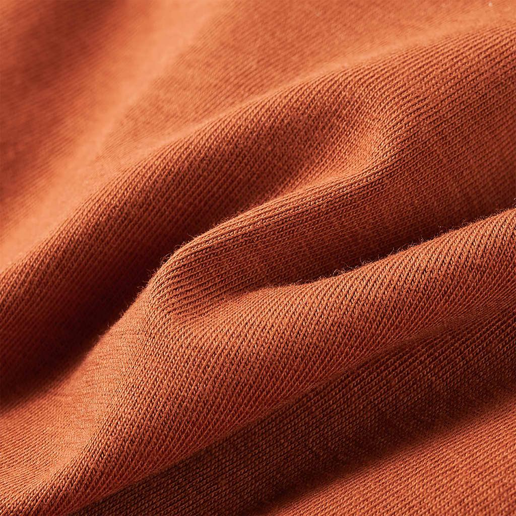 Kinder-Langarmshirt Cognac 128