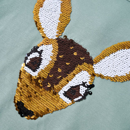 Kinder-Langarmshirt Minzgrün 92