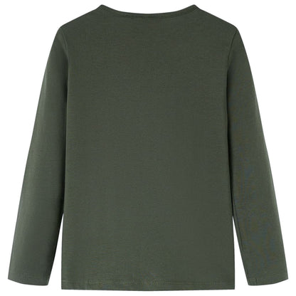 Kinder-Langarmshirt Khaki 128