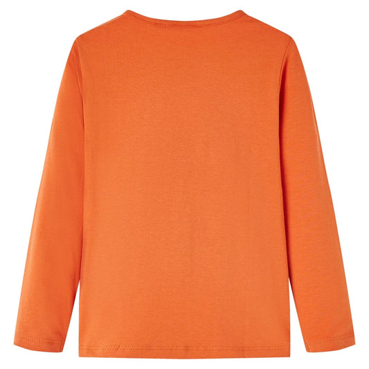 Kinder-Langarmshirt Dunkelorange 116
