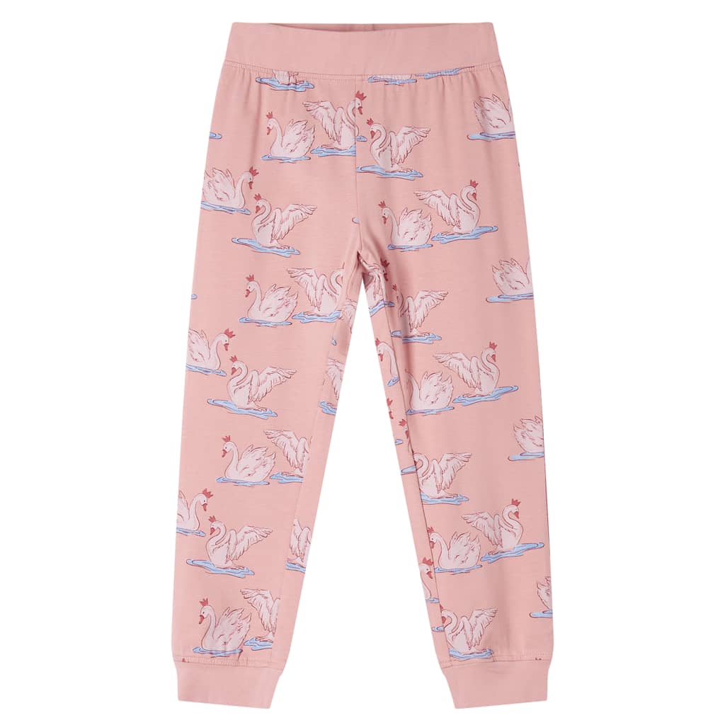 Kinderpyjama mit Langen Ärmeln Hellrosa 104