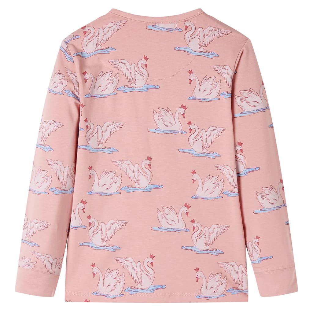 Kinderpyjama mit Langen Ärmeln Hellrosa 128