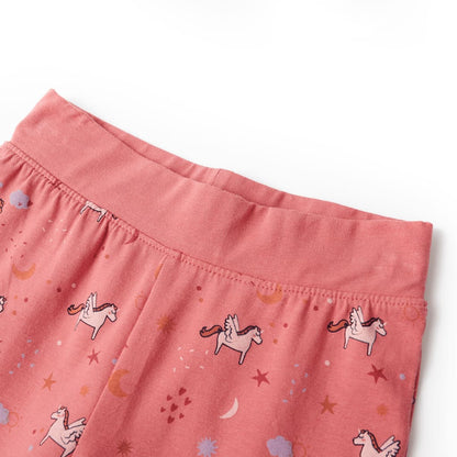 Kinderpyjama mit Langen Ärmeln Altrosa 116
