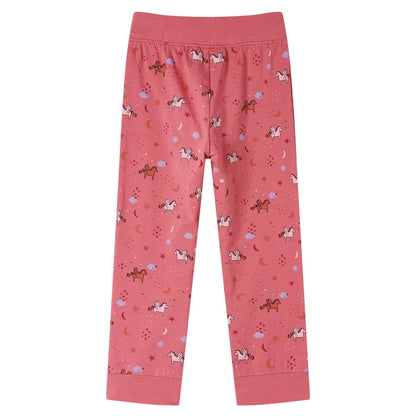 Kinderpyjama mit Langen Ärmeln Altrosa 116