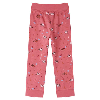 Kinderpyjama mit Langen Ärmeln Altrosa 140