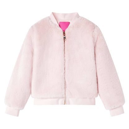 Kinderjacke Kunstpelz Zartrosa 104
