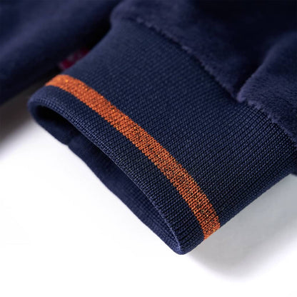 Kinder-Kapuzenjacke Marineblau 92