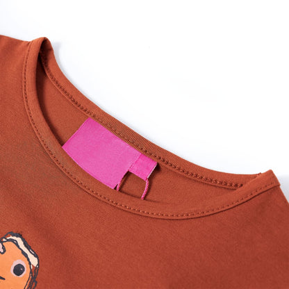 Kinder-Langarmshirt Cognac 92