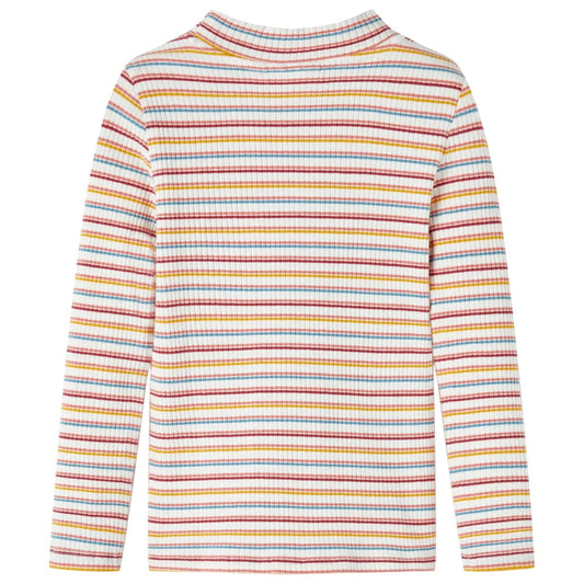 Kinder-Langarmshirt Halbrollkragen Ecru 140