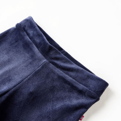 Kinderhose Samt Dunkelblau 128