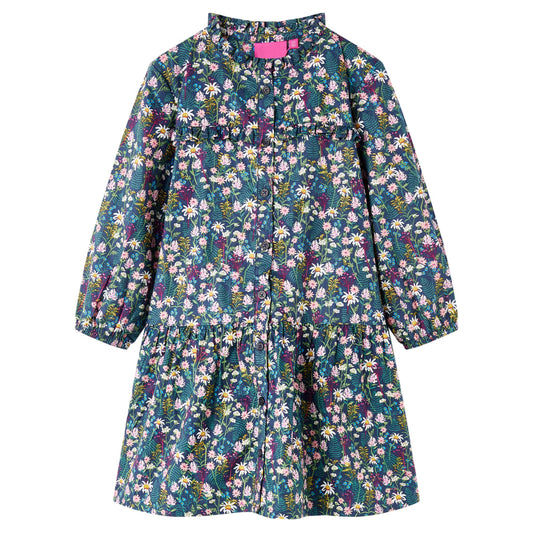 Kinderkleid mit Langen Ärmeln Dunkelblau 116