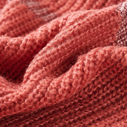 Kinderpullover Gestrickt Mittelrosa 104