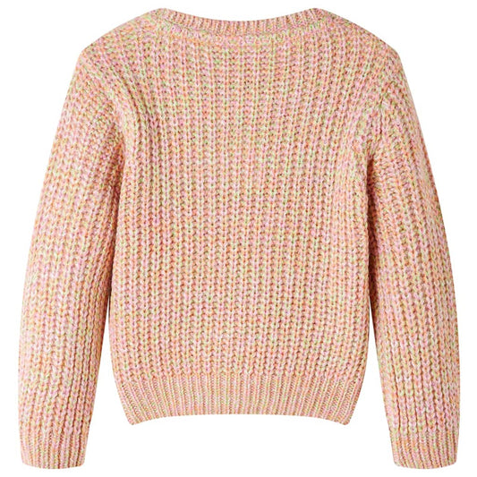 Kinderpullover Gestrickt Zartrosa 128