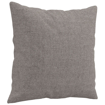 3-Sitzer-Sofa mit Zierkissen Taupe 180 cm Stoff