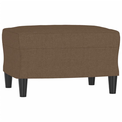Sessel mit Hocker Braun 60 cm Stoff