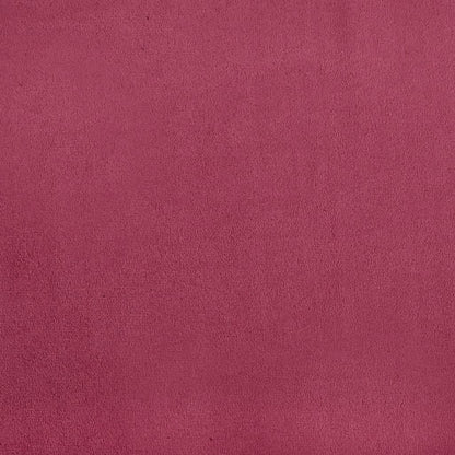 Sessel mit Hocker Weinrot 60 cm Samt