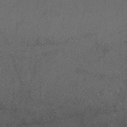 Sessel mit Hocker Dunkelgrau 60 cm Mikrofasergewebe