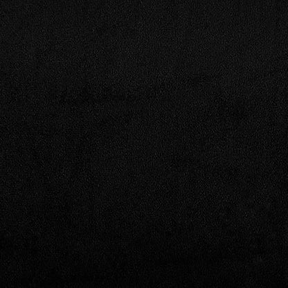 Sessel mit Hocker Schwarz 60 cm Mikrofasergewebe