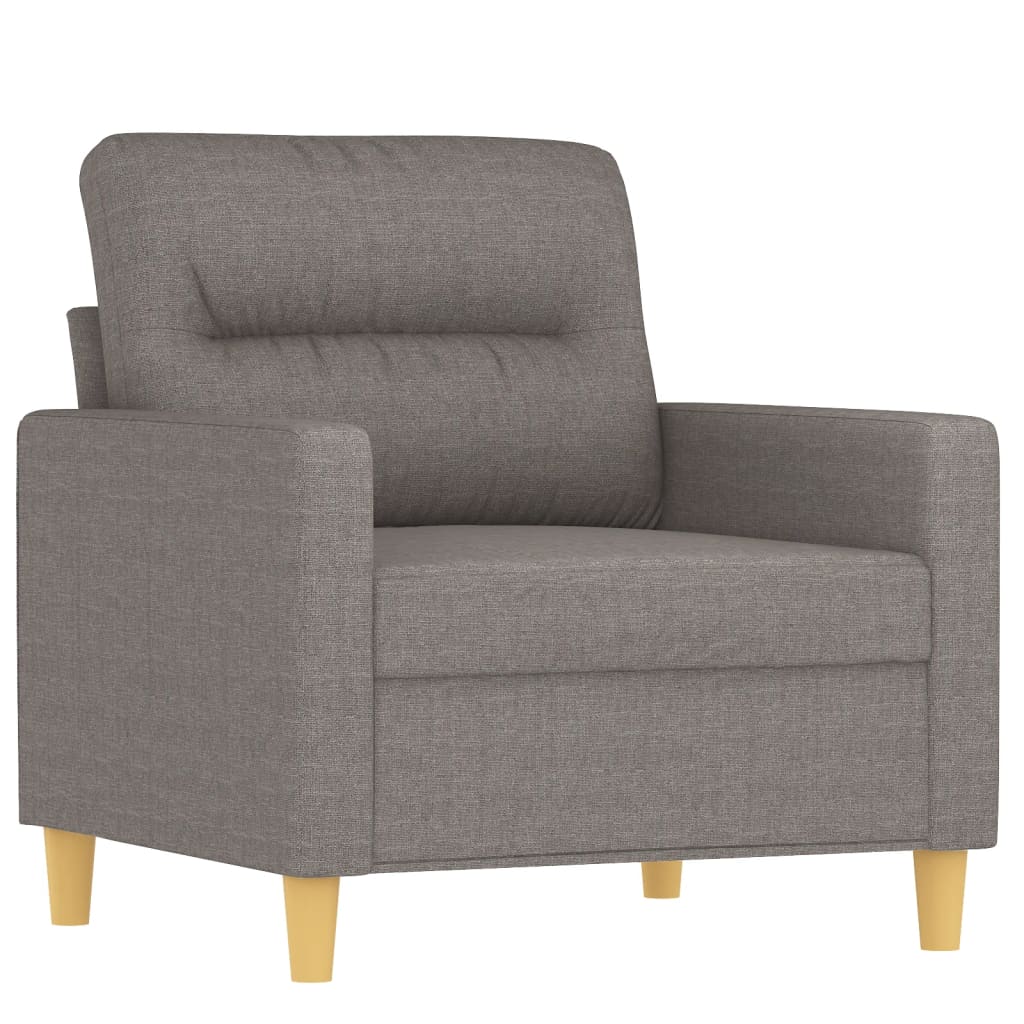 3-delt Sofasæt med puder i taupe stof