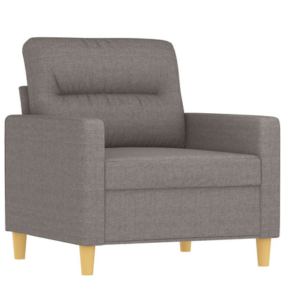 3-delt Sofasæt med puder i taupe stof