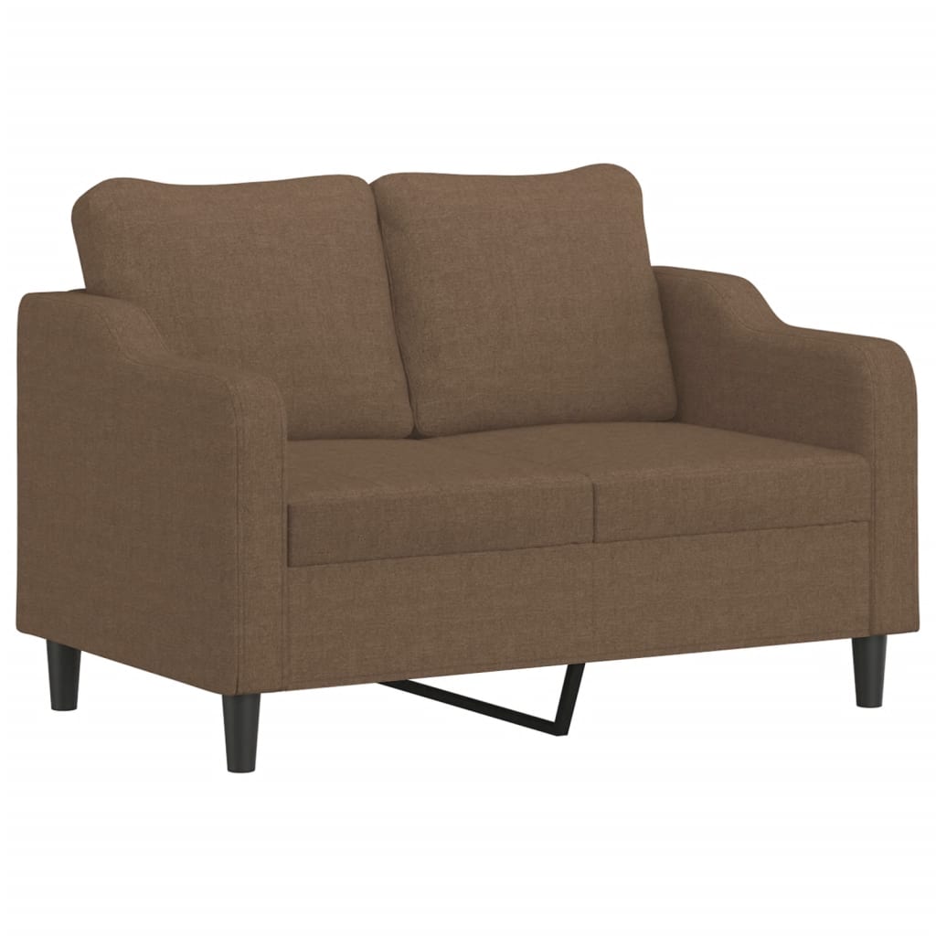 2-delt Sofasæt med puder brunt stof