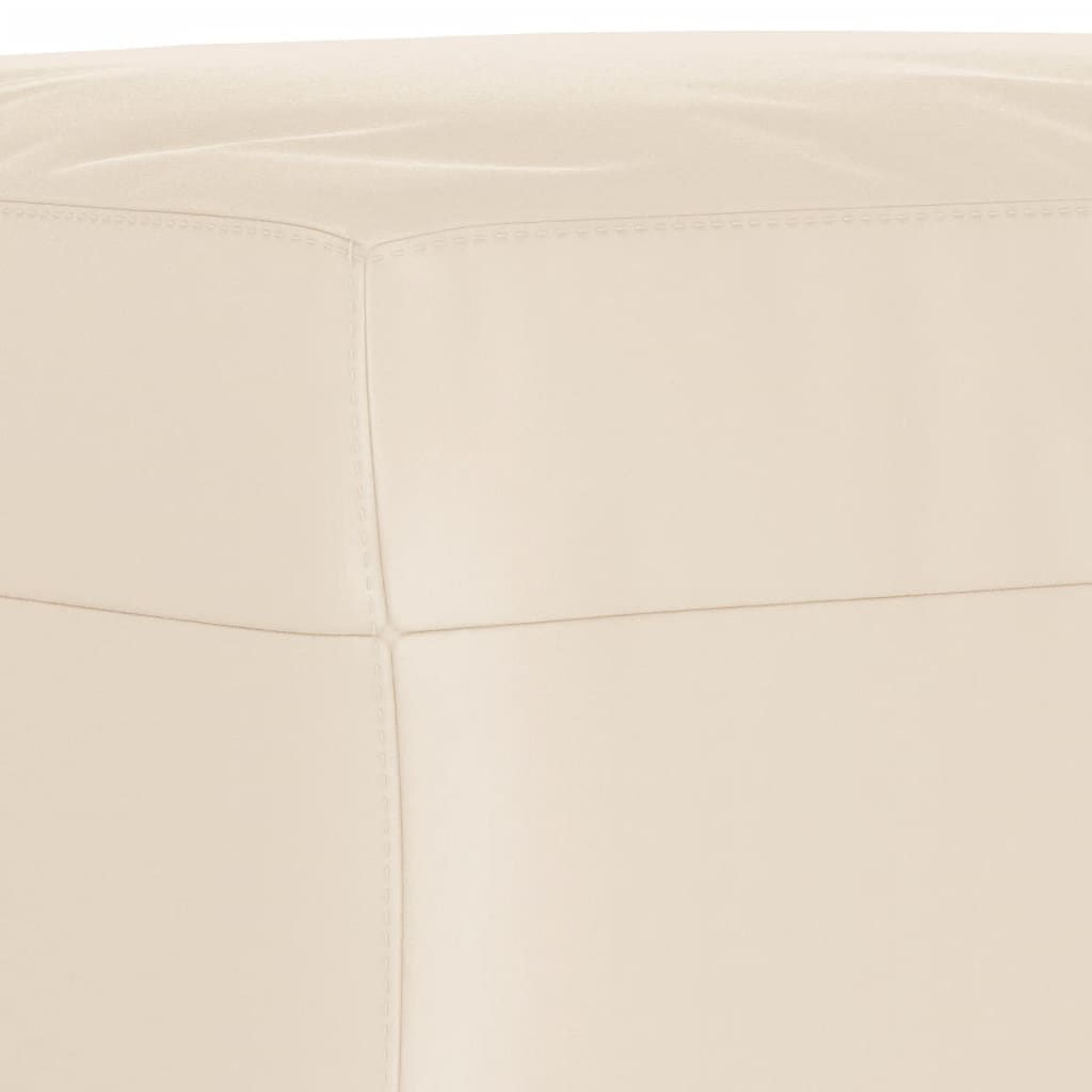 4-tlg. Sofagarnitur mit Kissen Beige Mikrofasergewebe