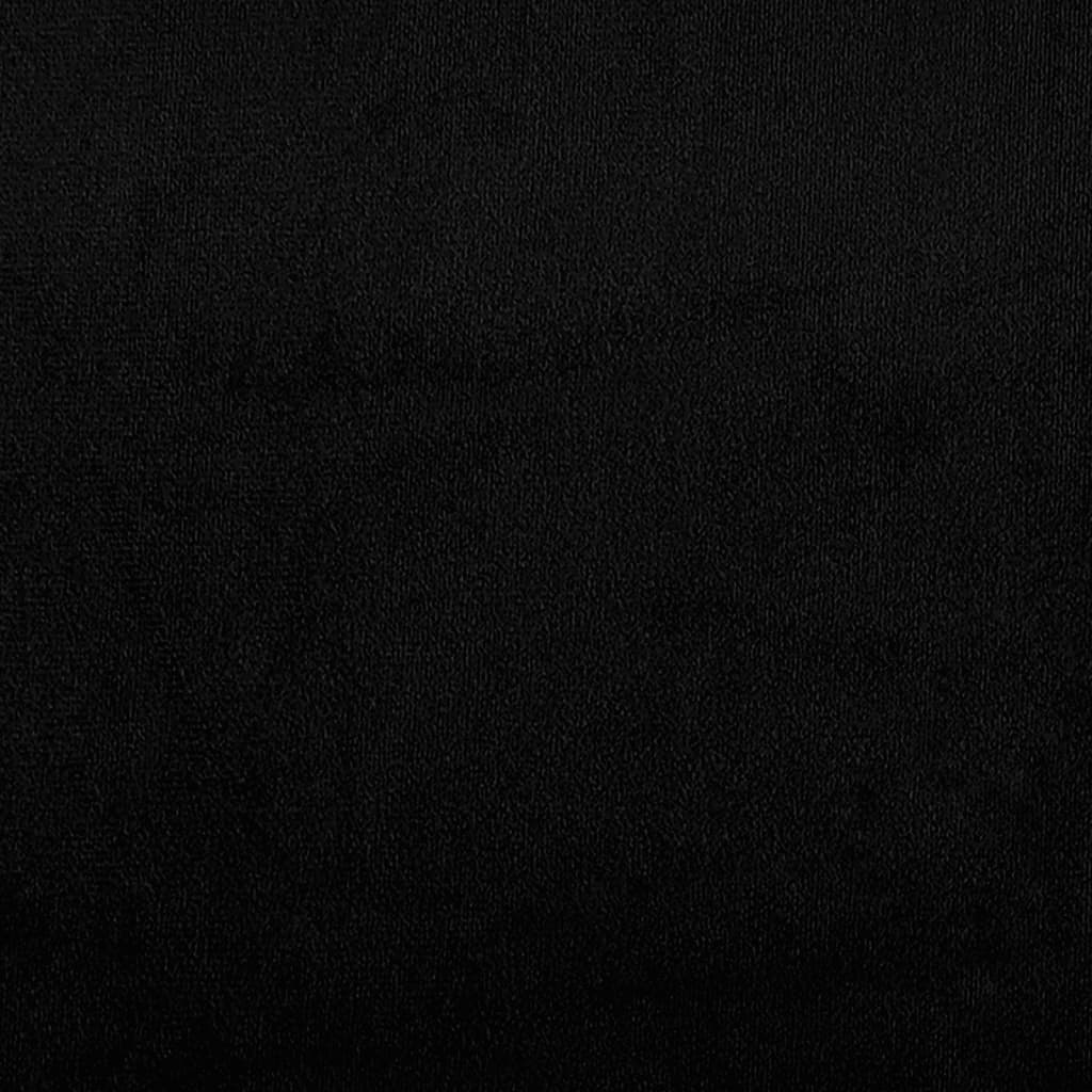 3-tlg. Sofagarnitur mit Kissen Schwarz Mikrofasergewebe