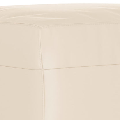 3-tlg. Sofagarnitur mit Kissen Beige Mikrofasergewebe