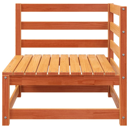 Garten-Ecksofas 2 Stk. Wachsbraun 70x70x67 cm Massivholz Kiefer