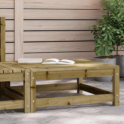 Gartenhocker 70x70x30 cm Kiefernholz Imprägniert