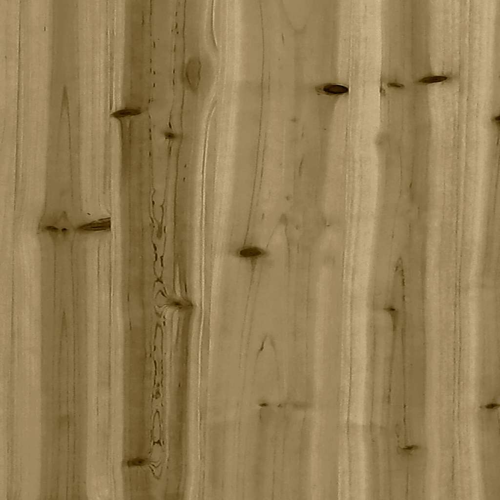 Gartensofa 2-Sitzer mit Hocker Kiefernholz Imprägniert