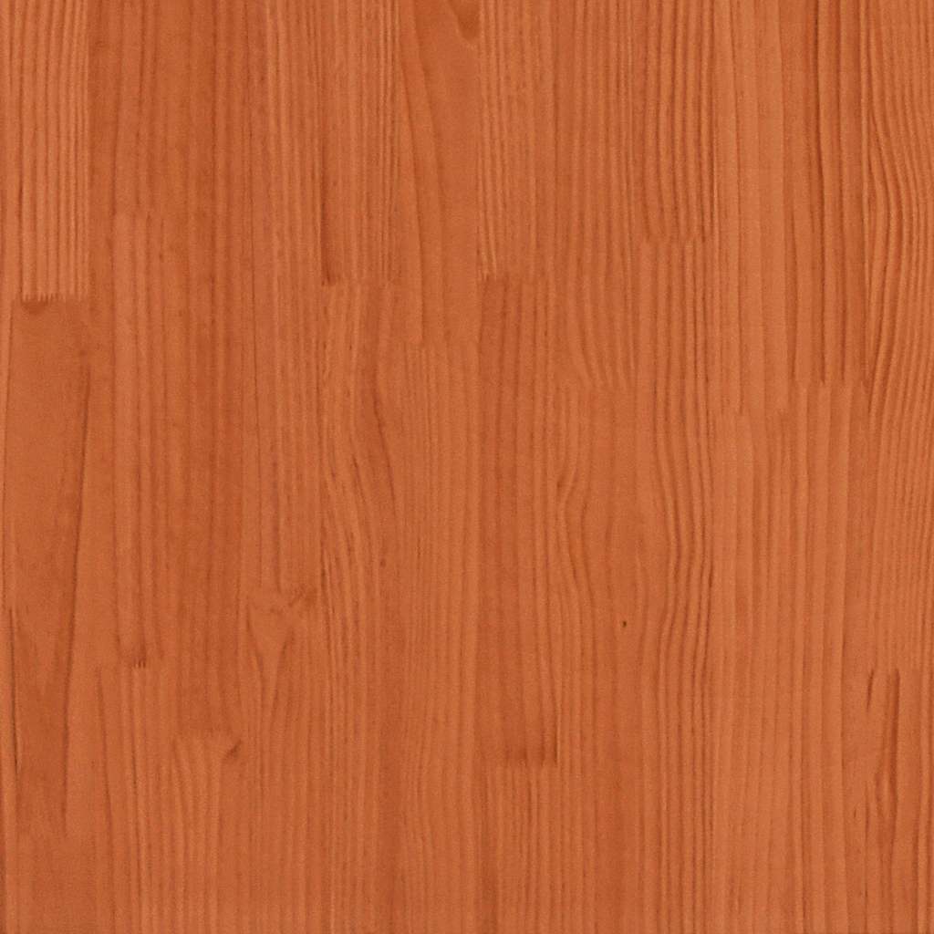Gartensofas ohne Armlehnen mit Kissen 2 Stk. Wachsbraun Holz