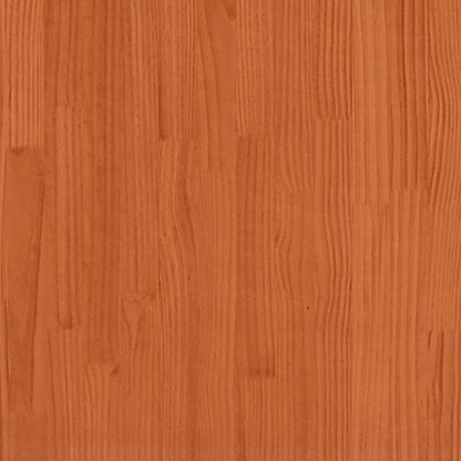 Gartensofas ohne Armlehnen mit Kissen 2 Stk. Wachsbraun Holz